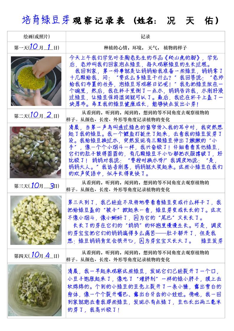 四上语文习作三:培育绿豆芽观察日记2《写观察日记》4页金榜学科-专注整理分享幼、小、初、高学科教资,一站式解决孩子学习资料难题,帮助孩子全方位提升成绩。金榜学科
