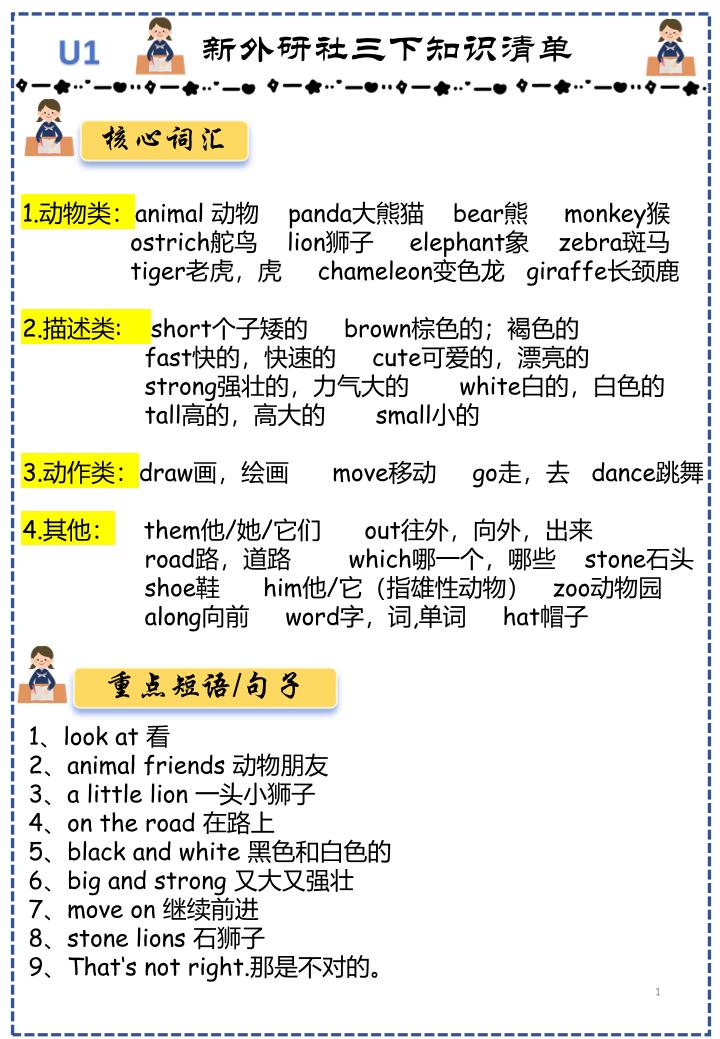 三下外研版英语知识点清单12页金榜学科-专注整理分享幼、小、初、高学科教资，一站式解决孩子学习资料难题，帮助孩子全方位提升成绩。金榜学科