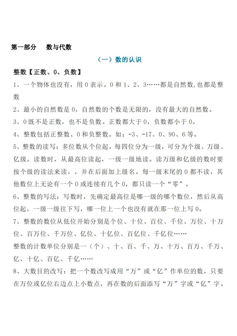 六下苏教版数学知识点汇总金榜学科-专注整理分享幼、小、初、高学科教资，一站式解决孩子学习资料难题，帮助孩子全方位提升成绩。金榜学科