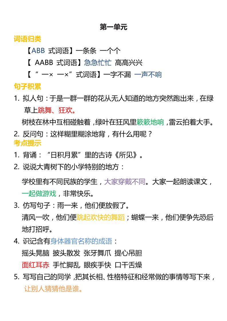 三上语文-词语归类积累课文佳句汇总金榜学科-专注整理分享幼、小、初、高学科教资，一站式解决孩子学习资料难题，帮助孩子全方位提升成绩。金榜学科