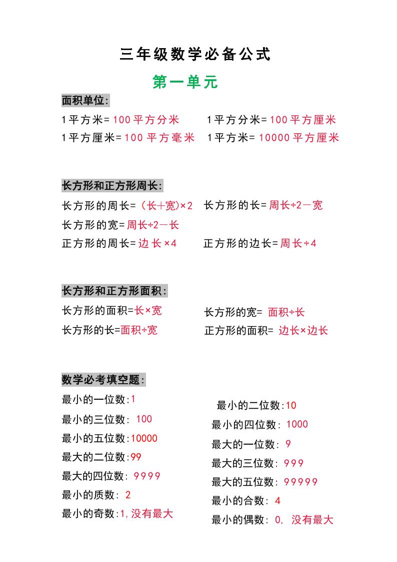三年级数学上册必背公式金榜学科-专注整理分享幼、小、初、高学科教资，一站式解决孩子学习资料难题，帮助孩子全方位提升成绩。金榜学科