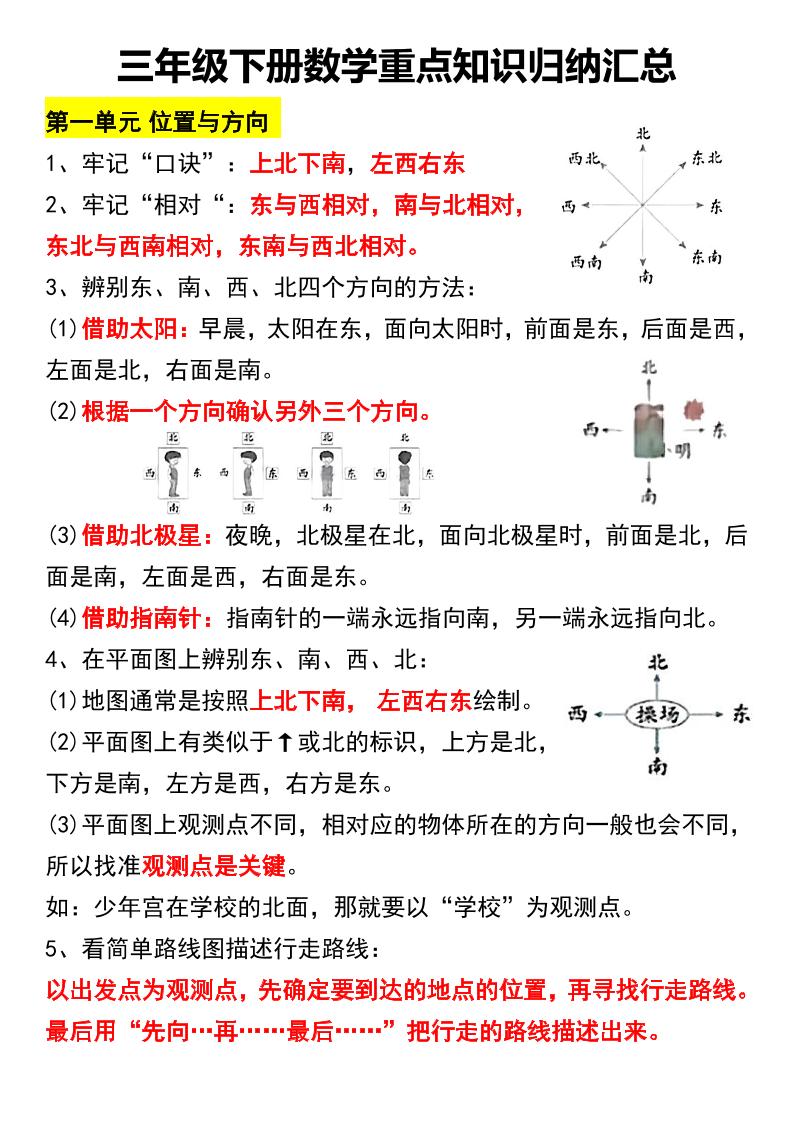 三下数学重点知识归纳汇总金榜学科-专注整理分享幼、小、初、高学科教资，一站式解决孩子学习资料难题，帮助孩子全方位提升成绩。金榜学科