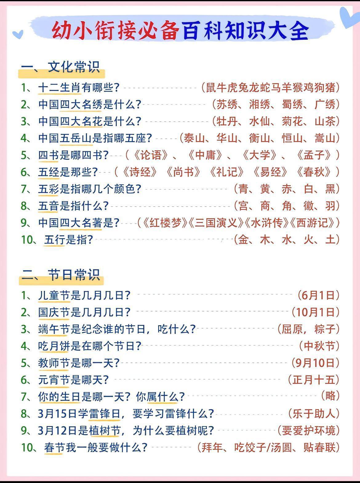 幼小衔接语文必备百科知识大全金榜学科-专注整理分享幼、小、初、高学科教资，一站式解决孩子学习资料难题，帮助孩子全方位提升成绩。金榜学科